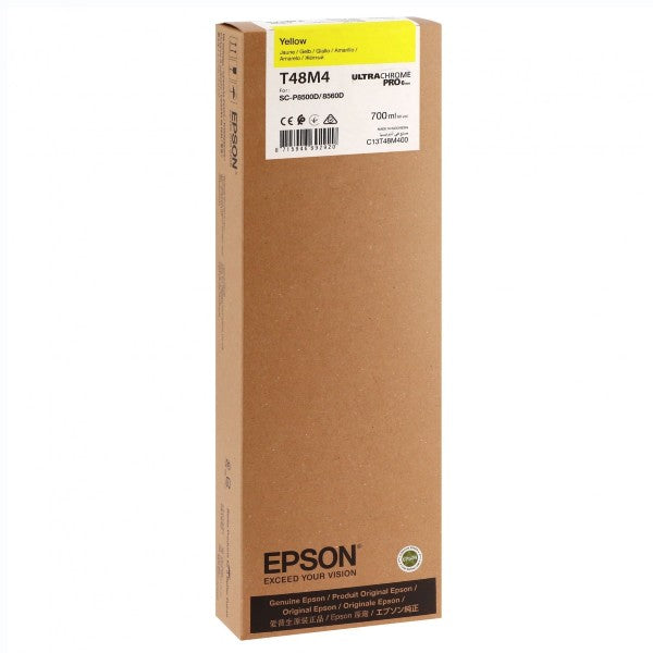 Epson Cartuccia Ultrachrome T48M4 Giallo per Plotter P6500/P8500 700ML Epson Cartuccia Ultrachrome T48M4 Giallo per Plotter P6500/P8500 700ML